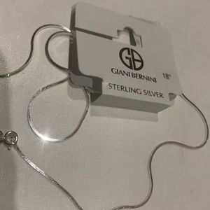New GIANI BERNINI Disco Link 18" Chain Necklace in Sterling Silver